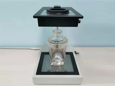 How to Use a Polarimeter to Measure Annealing Degree in Glass Container Bottom?